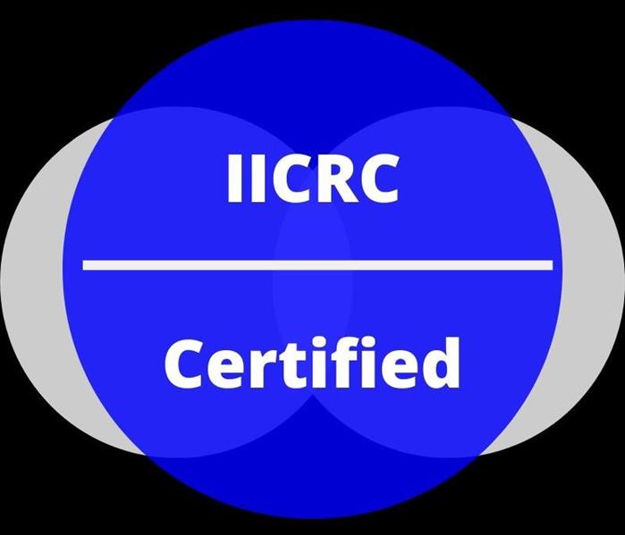 The logo of a certifying entity.
